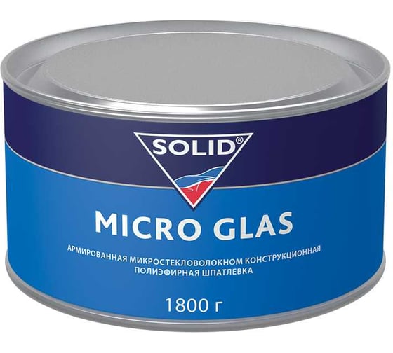 Наполнительная шпатлевка SOLID MICRO GLAS - (фасовка 1800гр), усиленная микростекловолокном 315.1800 1