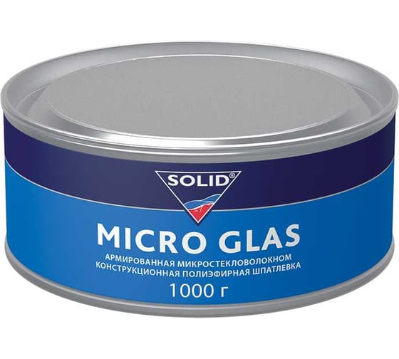 Наполнительная шпатлевка SOLID  MICRO GLAS - (фасовка 1000гр) ,усиленная микростекловолокном 315.1000