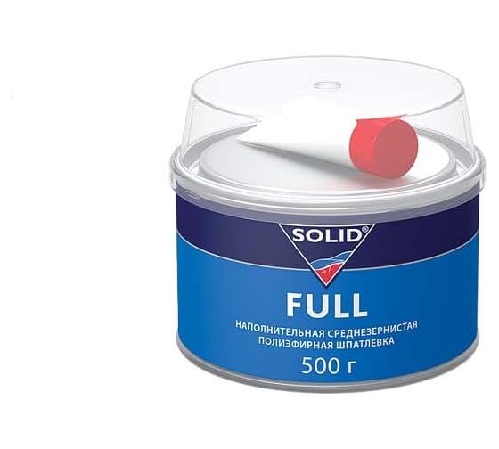 Наполнительная среднезернистая шпатлевка SOLID FULL (фасовка 500 гр) 311.0500 1