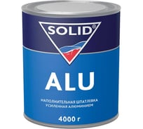 Наполнительная шпатлевка SOLID ALU (фасовка 4000 гр), усиленная алюминием 314.4000
