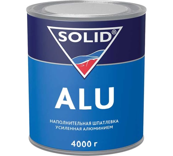 Наполнительная шпатлевка SOLID ALU (фасовка 4000 гр), усиленная алюминием 314.4000 1