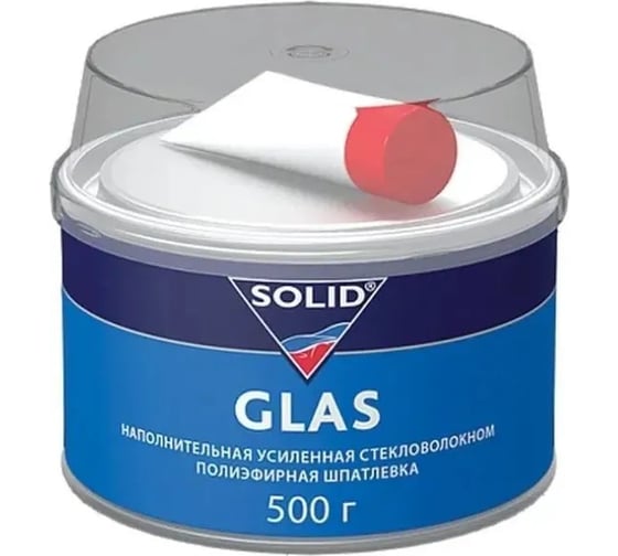 Наполнительная шпатлевка SOLID GLAS (фасовка 500 гр), усиленная стекловолокном 316.0500 1