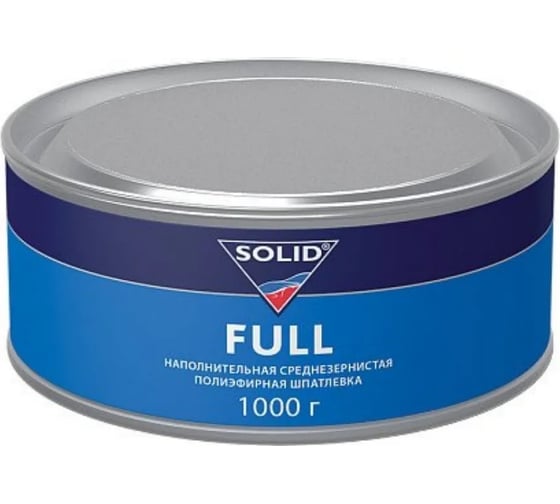 Наполнительная среднезернистая шпатлевка SOLID FULL (фасовка 1000 гр) 311.1000 1