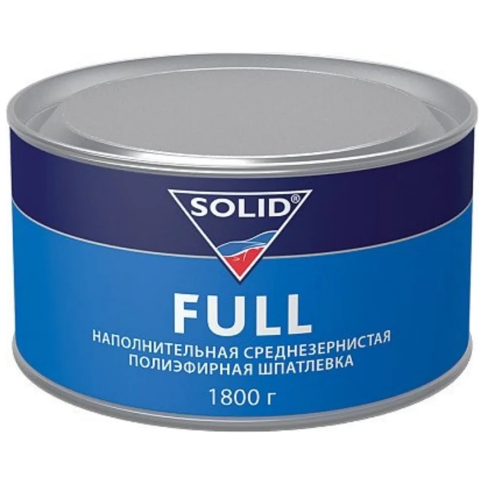 Наполнительная среднезернистая шпатлевка SOLID FULL (фасовка 1800 гр ...