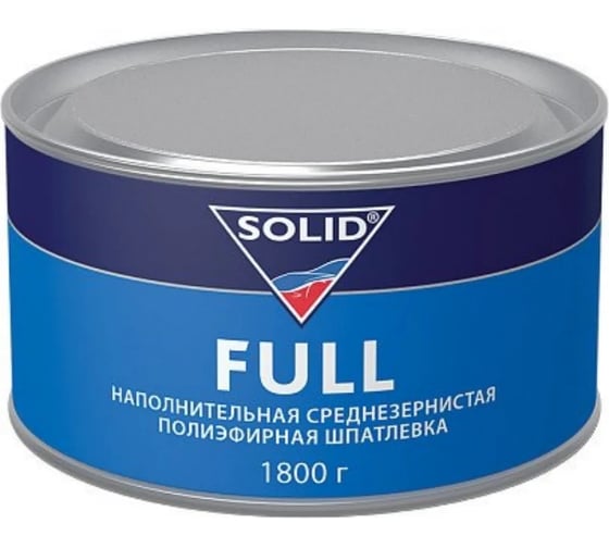 Наполнительная среднезернистая шпатлевка SOLID FULL (фасовка 1800 гр) 311.1800 1