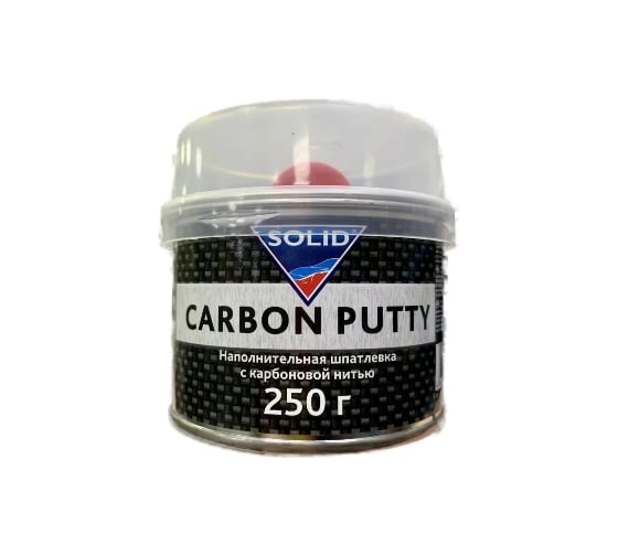 Наполнительная шпатлевка SOLID PROFESSIONAL LINE CARBON PUTTY (250 гр), с карбоновой нитью 516.0250