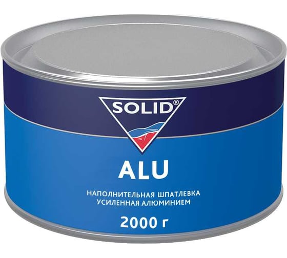 Наполнительная шпатлевка SOLID ALU (фасовка 2000 гр), усиленная алюминием 314.2000