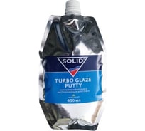 Самовыравнивающаяся быстросохнущая шпатлевка SOLID TURBO GLAZE PUTTY фасовка 450 ml-572 гр 308.0572