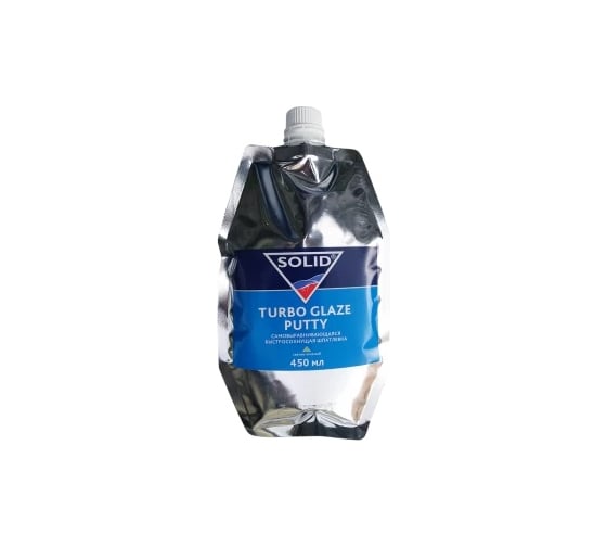 Самовыравнивающаяся быстросохнущая шпатлевка SOLID TURBO GLAZE PUTTY фасовка 450 ml-572 гр 308.0572