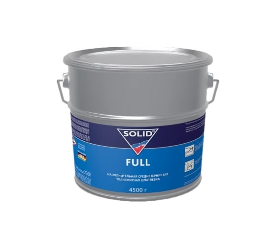 Наполнительная среднезернистая шпатлевка SOLID FULL (фасовка 4500 гр) 311.4500 1