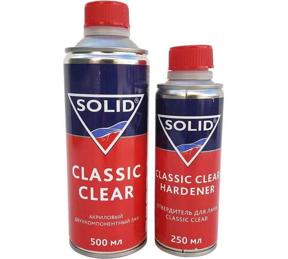 Лак SOLID CLASSIC CLEAR (500+250 мл) 2K (в комплекте с отвердителем) 325.5250 1