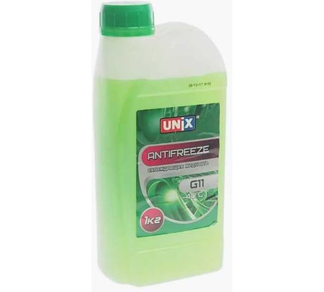Антифриз UNIX G-11 зеленый 1кг 4602507