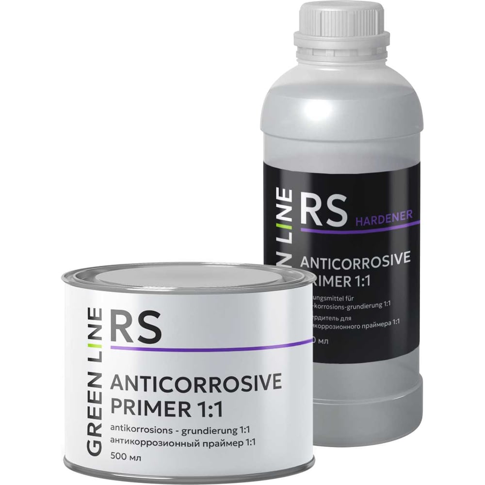 Антикоррозионный кислотный грунт GREEN LINE ANTICORROSIVE PRIMER 1:1 ...