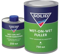 Грунт мокрый по мокрому SOLID CLASSIC WET-ON-WET FULLER WHITE (800+200мл.) 4+1, белый 8020.2082.03