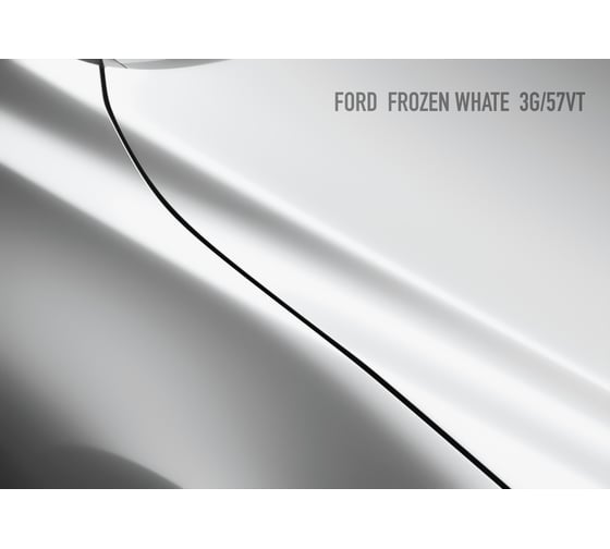 Базовая автоэмаль Megamix, Ford Frozen White 3G/57VT, 850 gr. Базисная автомобильная краска под лак, металлик 4673755208395