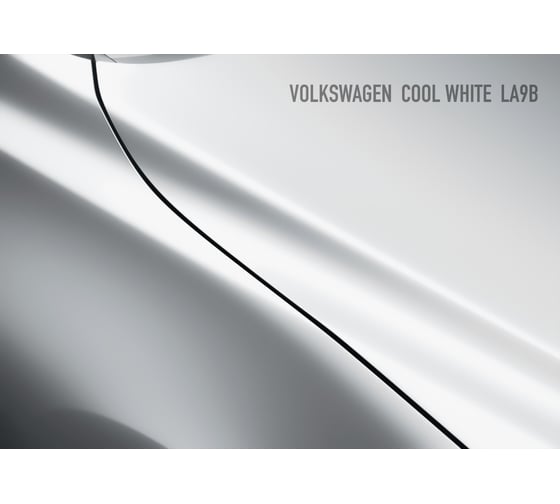 Базовая автоэмаль Megamix, Volkswagen Cool White LA9B, 850 gr. Базисная автомобильная краска под лак, металлик 4673755208425