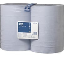 Протирочная бумага TORK 2 шт. по 1000 листов, 34х369 см, 2-слойная, голубая 128408 127850