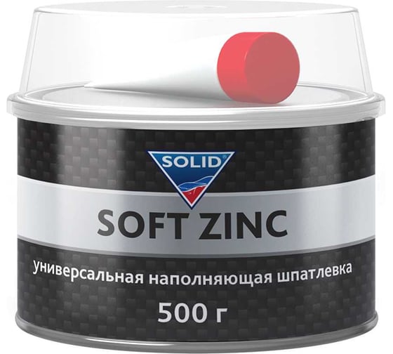 Универсальная наполняющая шпатлевка SOLID PROFESSIONAL LINE SOFT ZINC 500 гр 508.8500 1