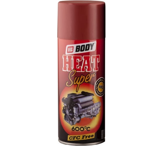 Аэрозольная краска HB BODY Т*419 температуростойкая, коричневая, 0.4 л 5120900000 1