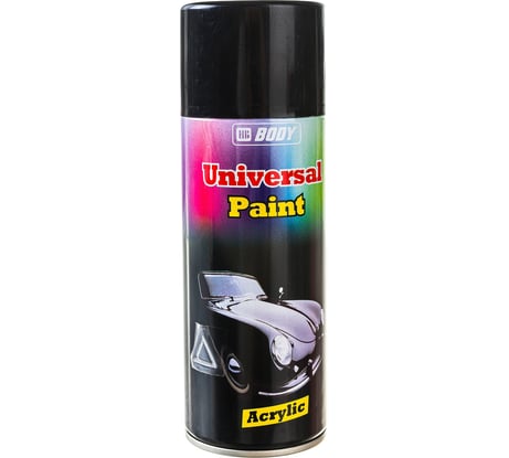 Аэрозольная краска HB BODY черный глянцевый, 0.4 л 5000200010