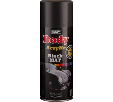 Аэрозольная краска HB BODY черный матовый, 0.4 л 5010000000