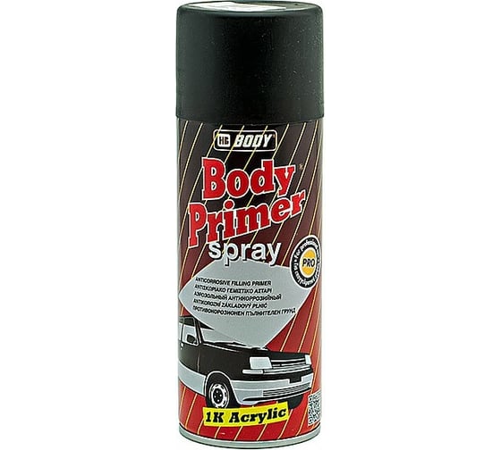 Аэрозольный грунт HB BODY черный, 0.4 л 5100200010