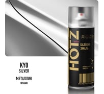 Аэрозольная краска HOTZ "Nissan Silver KY0", 1K базовая автомобильная ремонтная автоэмаль, металлик, 520 ml 4673755215829
