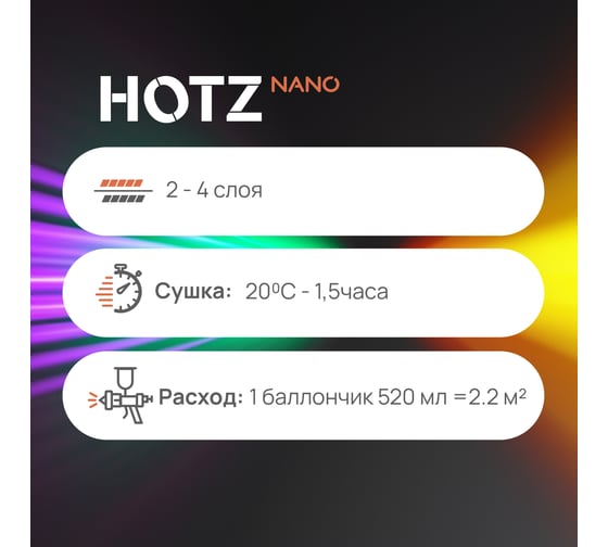 Грунтовка HOTZ 1К ГРУНТ ВЫРАВНИВАЮЩИЙ, Серый, быстросохнущий, акриловый. Профессиональный аэрозоль, 520 мл 4673755209538