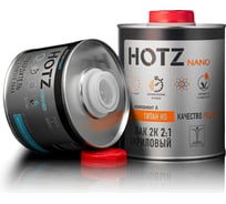 Лак HOTZ 2К HS TITANUM акриловый, премиальный автомобильный, Комплект (лак: 1000 мл + отвердитель: 500 мл) 4673755228683