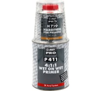 Грунт P411 WET ON WET бел. 1л + Отвердитель H729 норм. 0,25л HB BODY комплект 4111107291