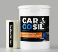 Мастика для авто CARGOSIL комплект 1 кг серый шовный герметик и гидроизоляция для автомобиля, жидкая резина летняя letnij_seryj_1kg_komplekt