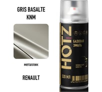 Аэрозольная краска HOTZ "Renault Gris Basalte KNM", 1K базовая автомобильная ремонтная эмаль, металлик, 520 ml 4673755215881