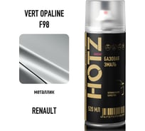 Аэрозольная краска HOTZ "Renault Vert Opaline F98", 1K базовая автомобильная ремонтная эмаль, металлик, 520 ml 4673755215980