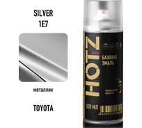Аэрозольная краска HOTZ "Toyota Silver 1E7", 1K базовая автомобильная ремонтная автоэмаль, металлик, 520 ml 4673755216031