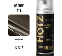 Аэрозольная краска HOTZ "Toyota Bronze 4T3", 1K базовая автомобильная ремонтная автоэмаль, металлик, 520 ml 4673755216000