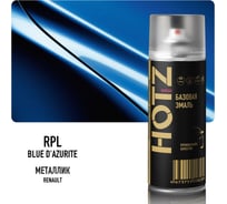 Аэрозольная краска HOTZ "Renault Blue D'Azurite RPL", 1K базовая автомобильная ремонтная автоэмаль, металлик, 520 ml 4673755215836