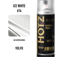 Аэрозольная краска HOTZ "Volvo Ice White 614", 1K базовая автомобильная ремонтная автоэмаль, металлик, 520 ml 4673755216147
