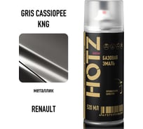 Аэрозольная краска HOTZ "Renault Gris Cassiopee KNG", 1K базовая автомобильная ремонтная автоэмаль, металлик, 520 ml 4673755215942
