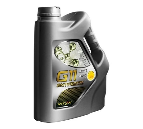 Антифриз VITEX Ultra -40 градусов C, G-11, желтый, 10 кг v104105