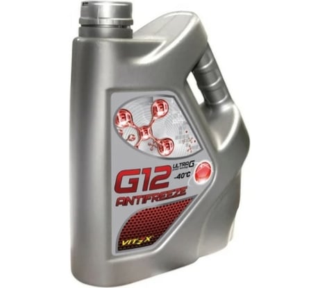 Антифриз VITEX -40 Ultra G-12 /10кг/ карбоксилатный красный v105505