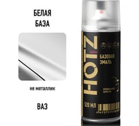 Аэрозольная краска HOTZ "Белая база", 1K базовая автомобильная ремонтная автоэмаль, металлик, 520 ml 4673755217380