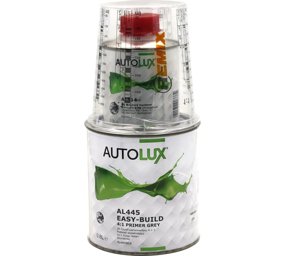 Грунт-наполнитель Autolux 2К 4+1 серый 0,8л + AL514/S0.2 отвердитель MS стандартн AL445/S0.8/514 1