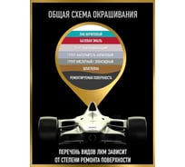 Аэрозольная краска HOTZ "Чароит 408", 1K базовая автомобильная ремонтная автоэмаль, металлик, 520 ml 4673755217830