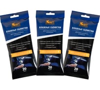 Влажные салфетки KRAFT для автосалона и интерьера, 60 шт. KT 834010