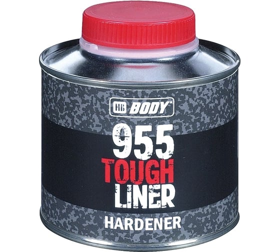 Сверхпрочное защитное покрытие HB BODY TOUGH LINER 955 колер. 0,6л + Отвердитель 955 TOUGH LIN