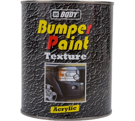 Текстурная краска для бампера HB BODY черн. 1л 4120200001
