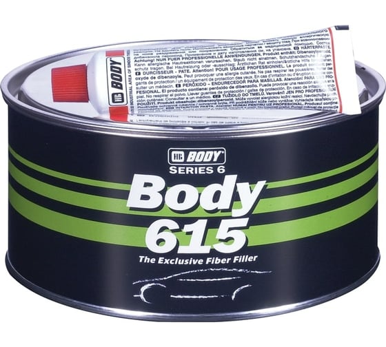 Шпатлевка HB BODY 615 FIBER 0,9кг 6150600001 1