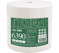 Салфетки для впитывания жидкостей Higen X60 в рулоне, белые, 60 gsm, 21x35 см, 80/20, 1100 лст/рул 6390