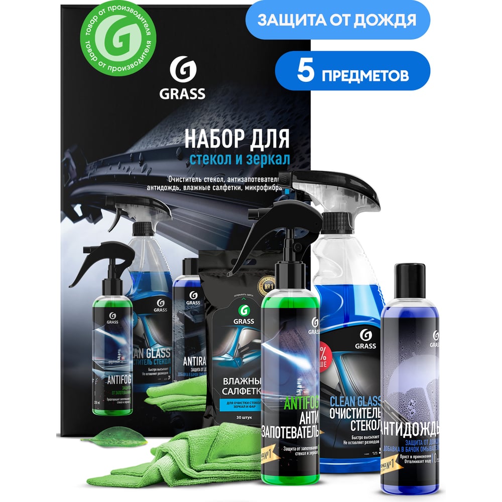 Набор для стекол и зеркал Grass 800626 - выгодная цена, отзывы ...