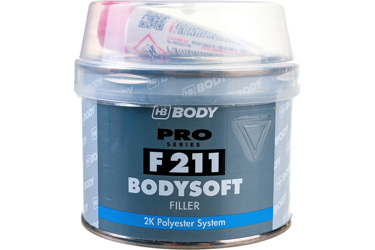 Шпатлевка HB BODY PRO F211 SOFT 0,25кг 2112300000 - выгодная цена, отзывы,  характеристики, фото - купить в Москве и РФ